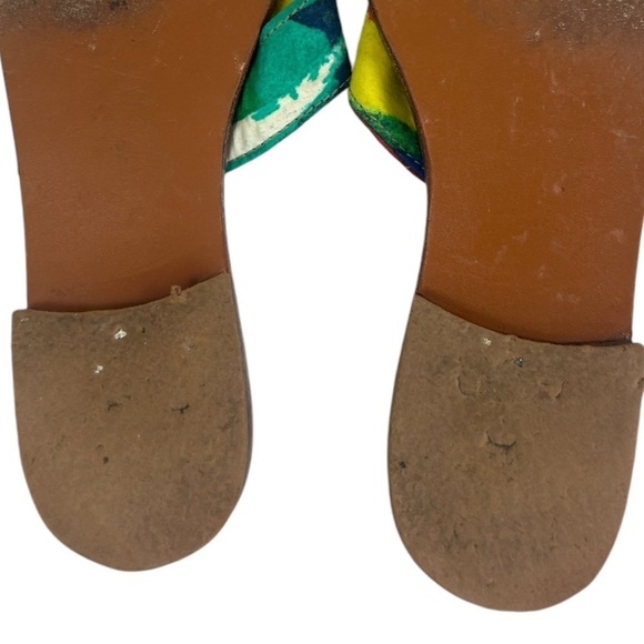 Jams World Rainbow 7.5 Slip On Rhinestone Lagen Artzy SANDALS Block Heel READ - Picture 11 of 12